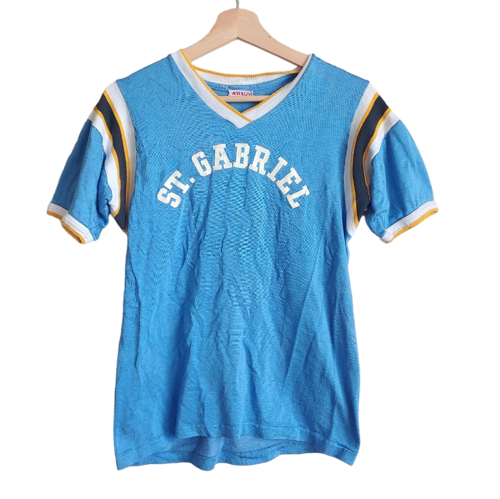 Vintage Blue and Yellow Men's Jersey